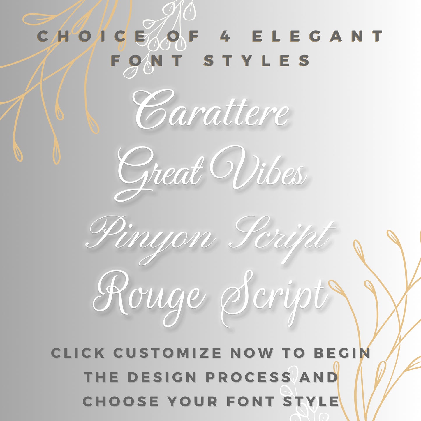 Etch Workz Custom Engraved Champagne Flutes | Monogram Design | Set of