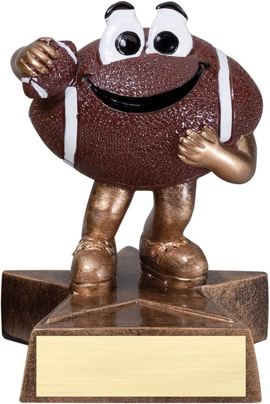 Etch Workz Football Lil’Buddy Trophy | 4" Football Award for Kids