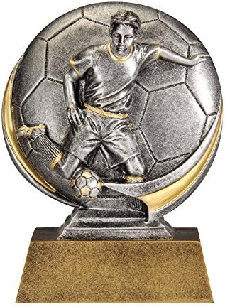 Etch Workz Customize Resin Design Award - 3D Motion Xtreme Soccer Resin Trophy