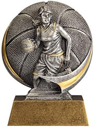 Etch Workz Custom Engraved 5-Inches Basketball Trophy for Girls