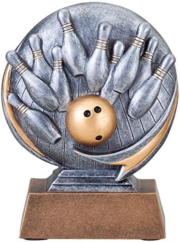 Etch Workz Mini Motion Xtreme Bowling Trophy | 5-Inch Bowling Award