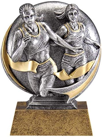 Etch Workz Perfect Female Track and Field Trophy | 5-Inches Tall Engraved Award