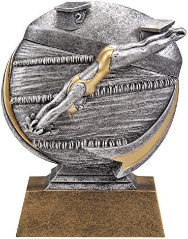 Etch Workz Female Custom Trophy Award - Perfect Swimming Trophy for Girls/Women