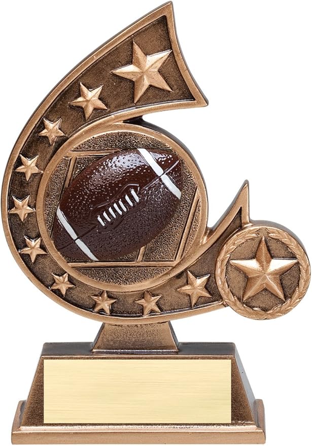 Etch Workz Engraved Fantasy Football Trophy- Award for Kids, Male, or Female