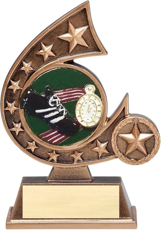 Etch Workz Custom Engraved Track Trophy, 5-3/4 Inches Running Competition Award