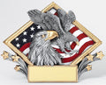Etch Workz Custom Engraved American Eagle Resin Trophy- Award for Recognition