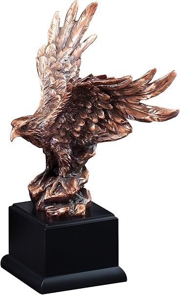 Etch Workz Customize American Eagle Statue Trophy | 11.5" Resin Casting Award