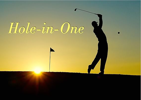 Etch Workz Golf Ball Hole in One Trophy | 5-1/2" Silver Tone Resin Award