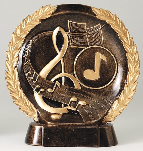 Etch Workz High Relief Music Trophy - Engraved 3D Music Awards