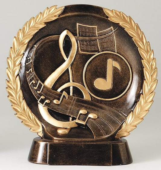 Etch Workz High Relief Music Trophy - Engraved 3D Music Awards