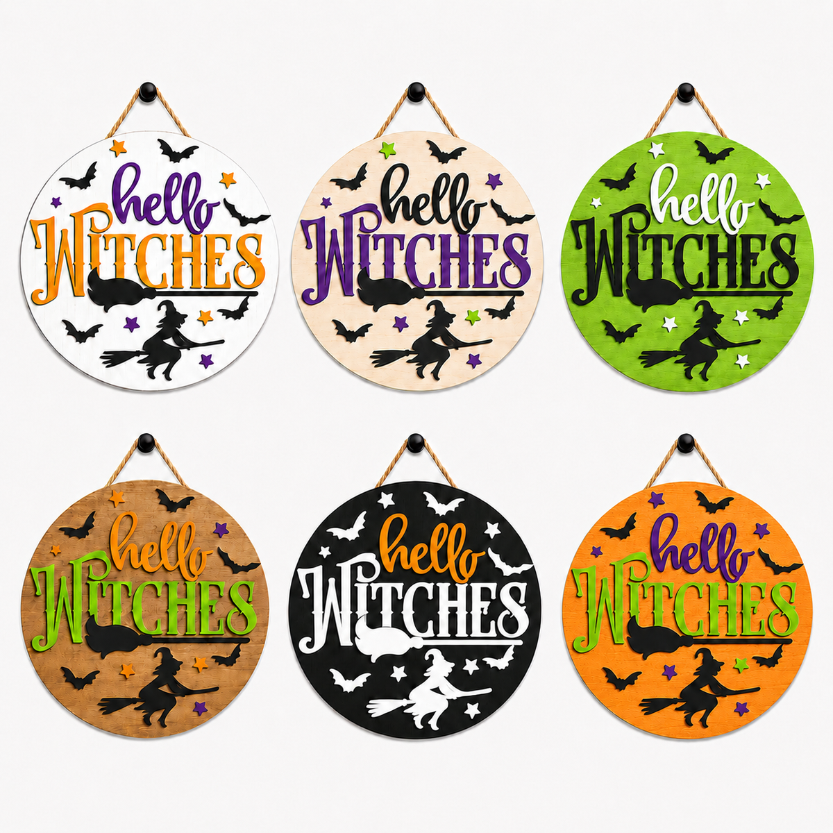 Hello Witches Door Hanger DHHW002