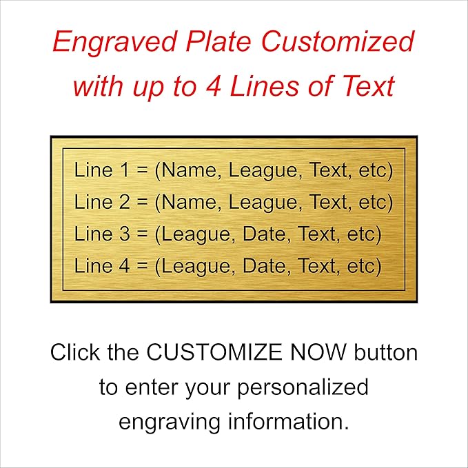 Etch Workz ‎Fantasy Football Plaque | Custom Engraved Football Emblem (6"x8")