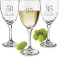 Etch Workz Custom Engraved Wedding Wine Glasses - Set of 2 (White Wine)
